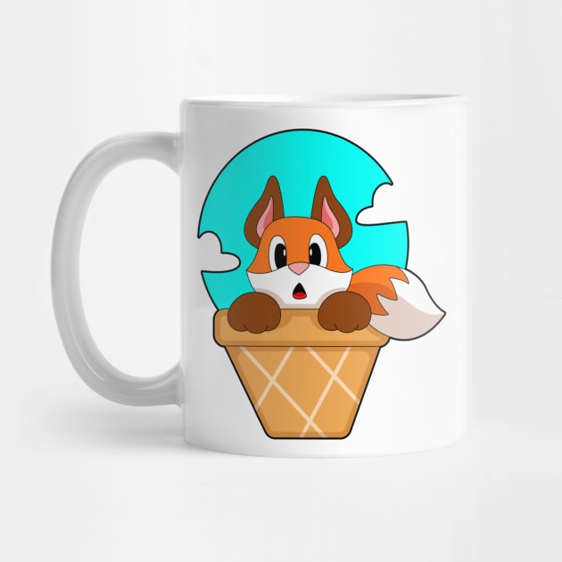 Fox Ice cream cone by Markus Schnabel